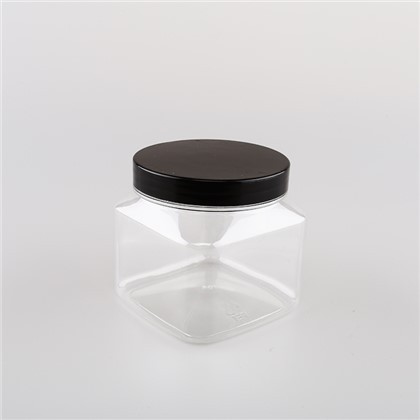 Μαύρα Πλαστικά Τετράγωνα Βαζάκια