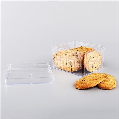 Πλαστικό τετράγωνο κουτί καραμέλας 500g