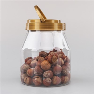 Πλαστικά βάζα 900ml με χρυσό καπάκι