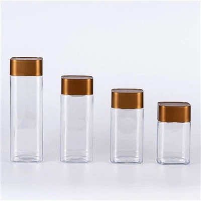 400ml Επιδόρπιο Πλαστικά Τετράγωνα Βαζάκια