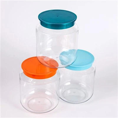 Custom Clear Βάζα Με Πλαστικά Καπάκια 800ml